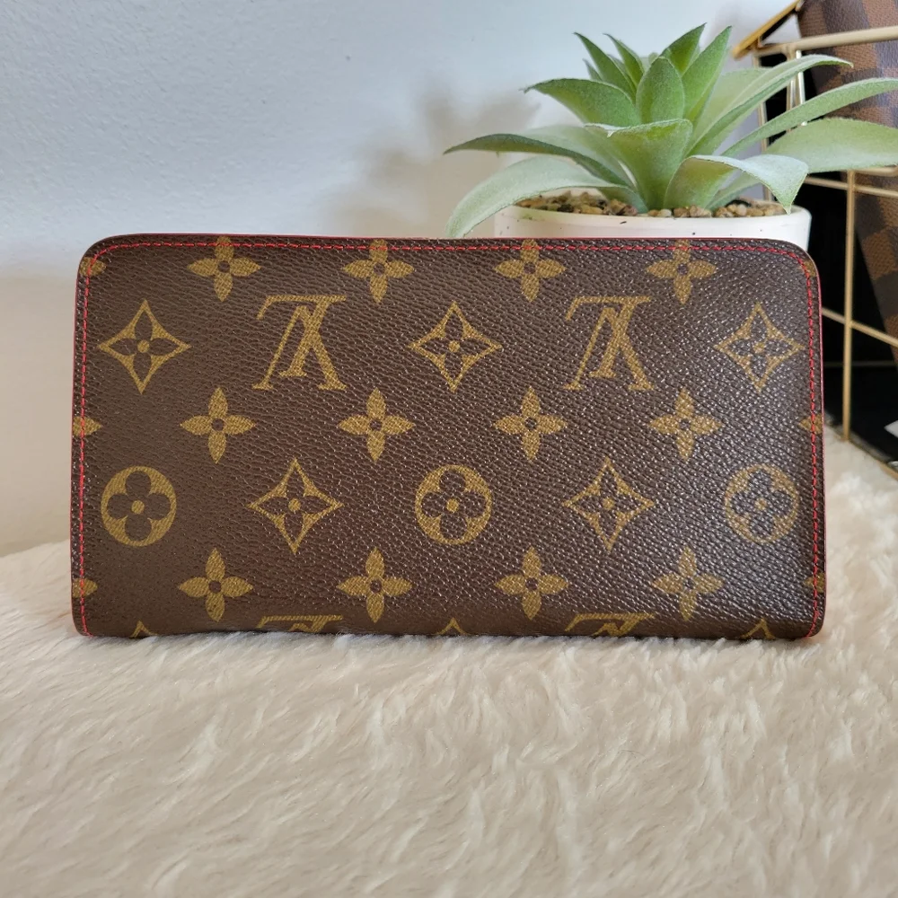 💕LIMITED Edition Louis Vuitton Porte-Monnaie Zippy Wallet Monogram Cerises